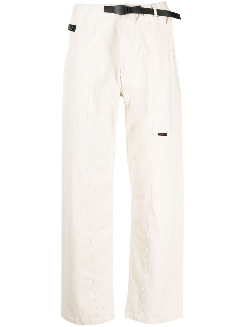 two-pocket buckled straight trousers 1