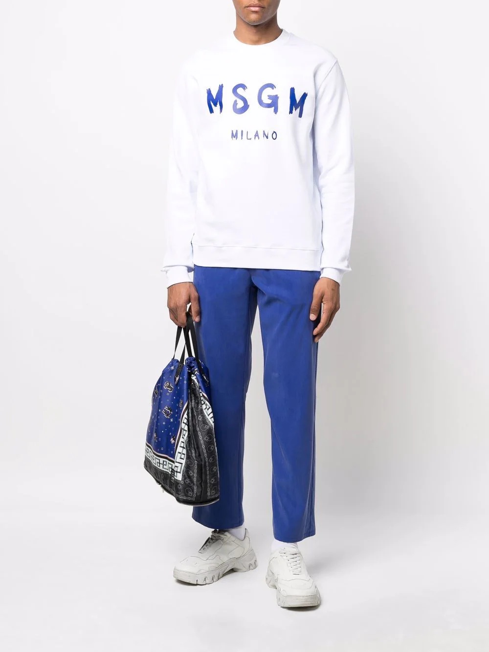 logo-tag straight-leg sweatpants - 2