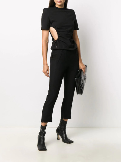 Ann Demeulemeester elasticated waistband cropped trousers outlook