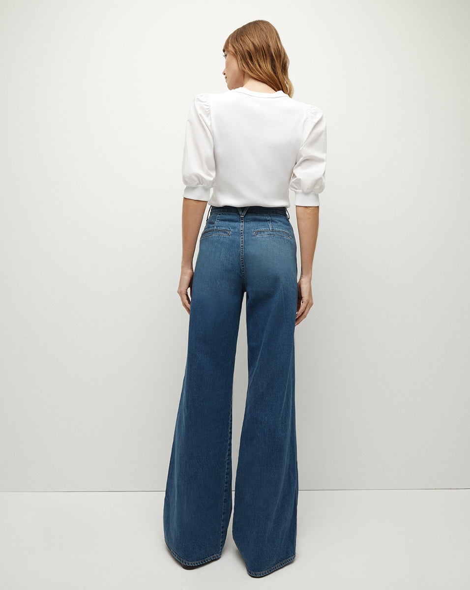 MIA PLEATED WIDE-LEG JEAN - 6