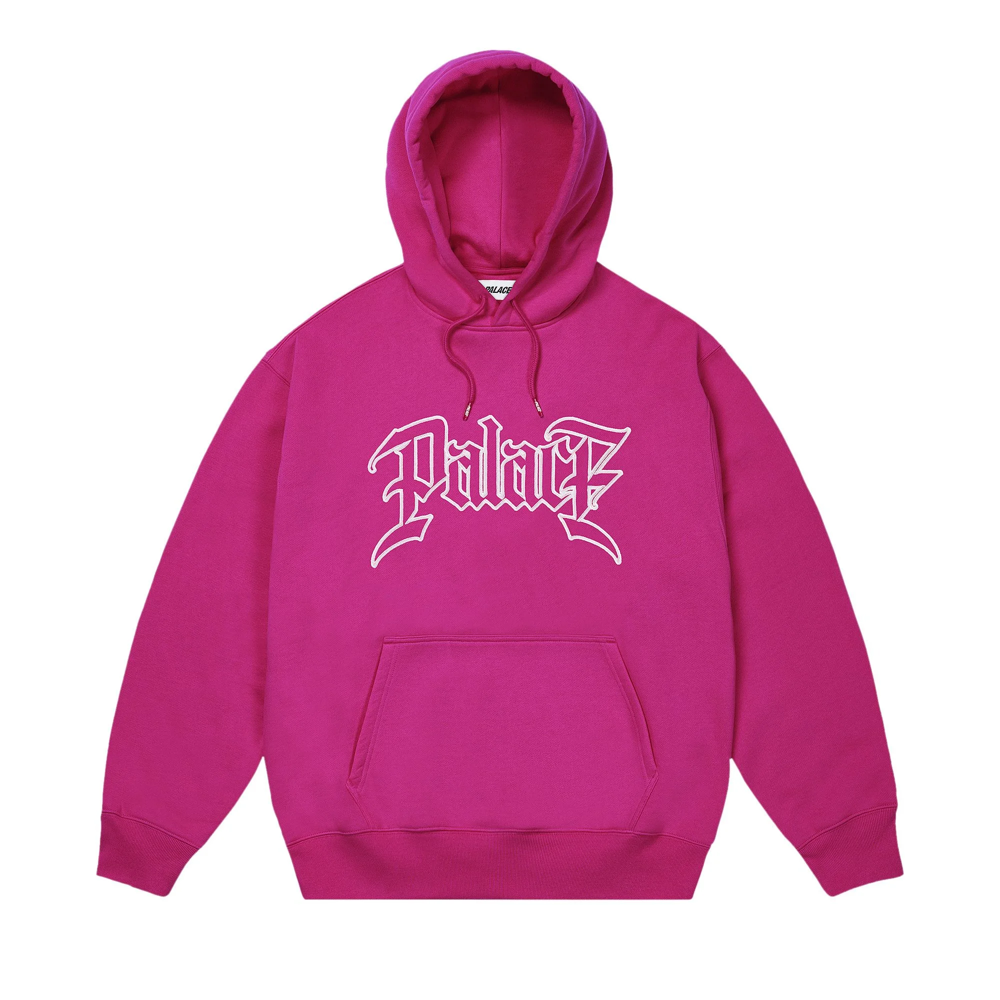 Palace Le Script Hood 'Heavy Pink' - 1