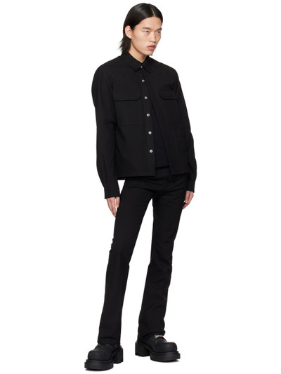 Rick Owens Black Cropped Shirt outlook