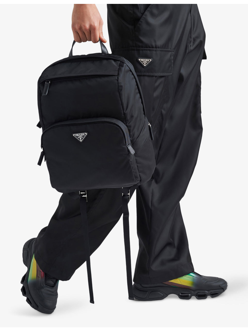 Re-Nylon Logo-Embellished Woven Backpack - 3