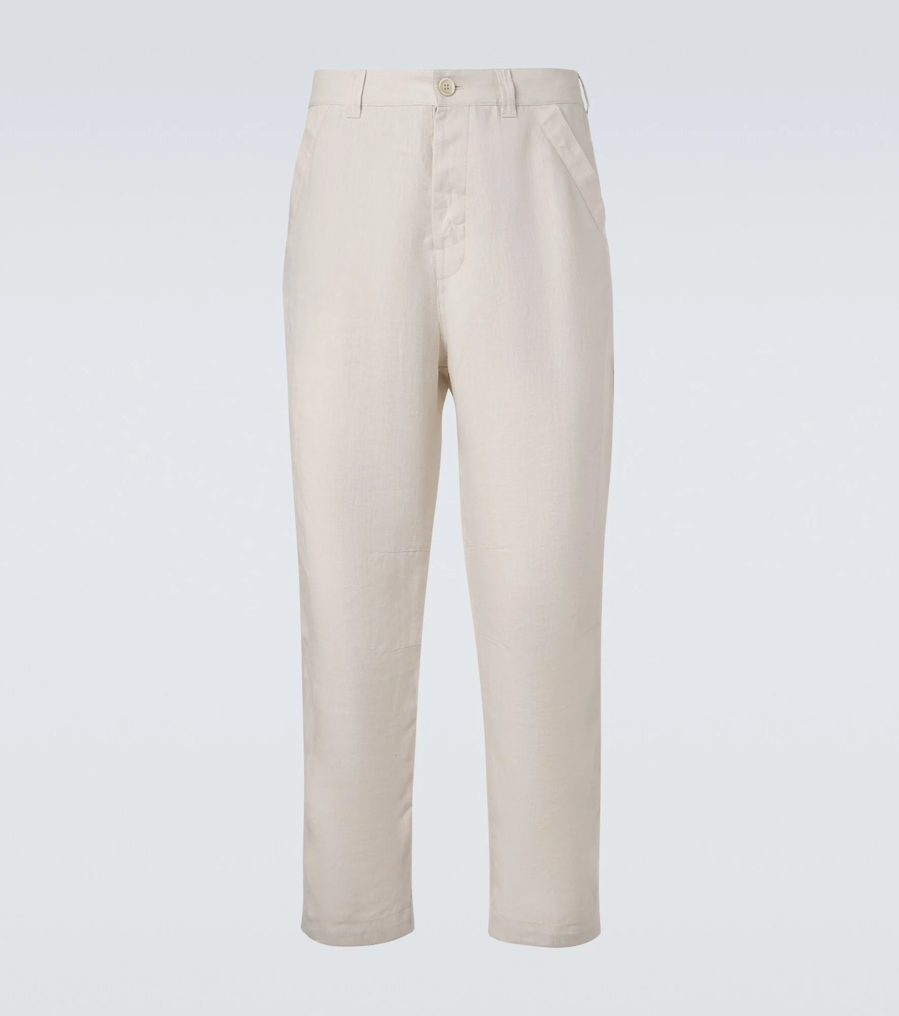 Linen straight pants - 1
