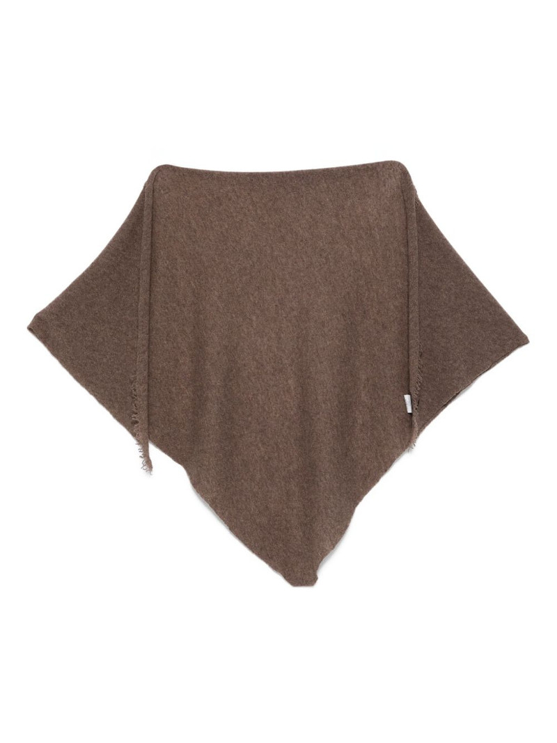 Chal Triax frayed-edge shawl 1