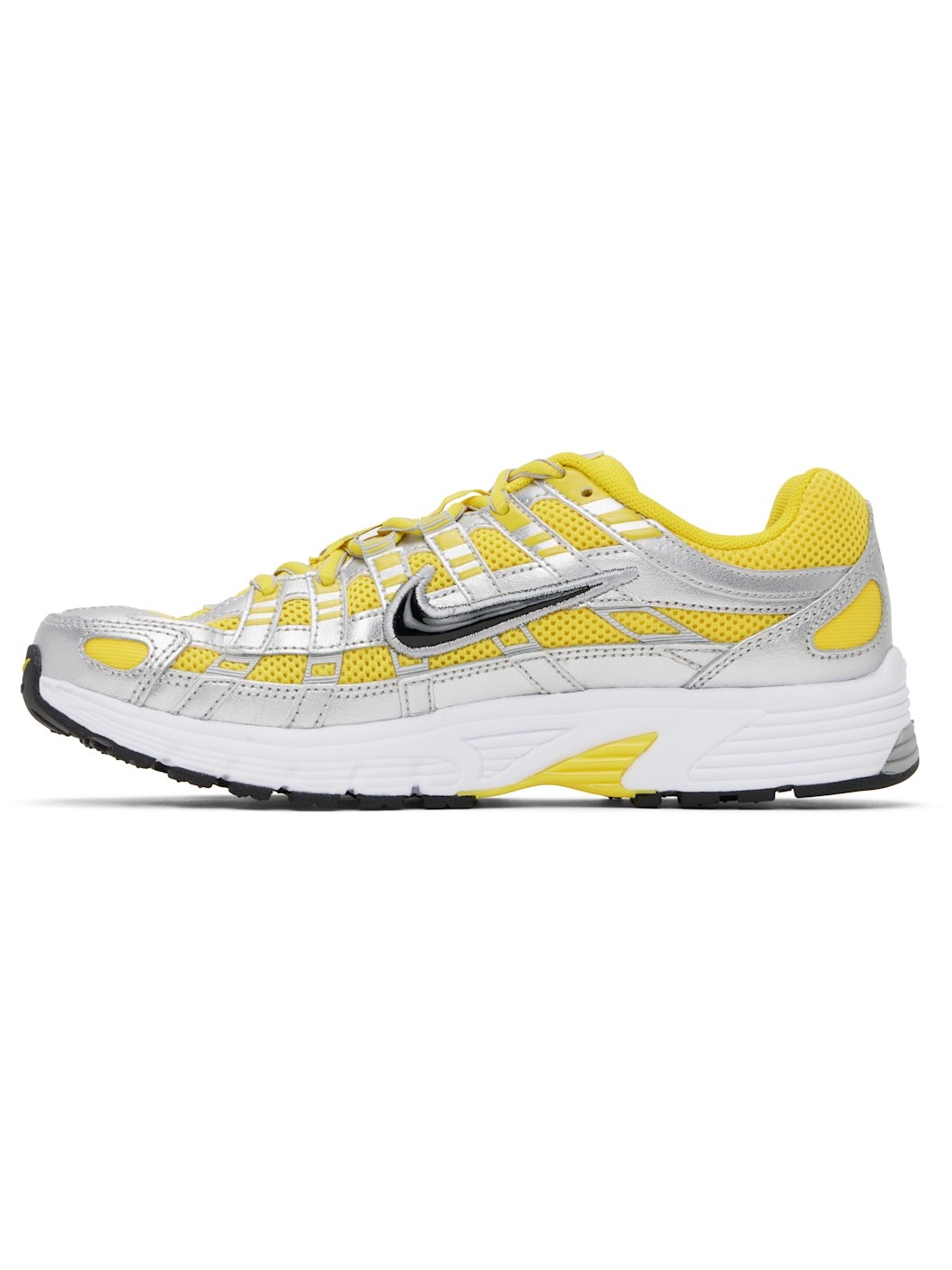 Silver & Yellow P-6000 Sneakers - 3
