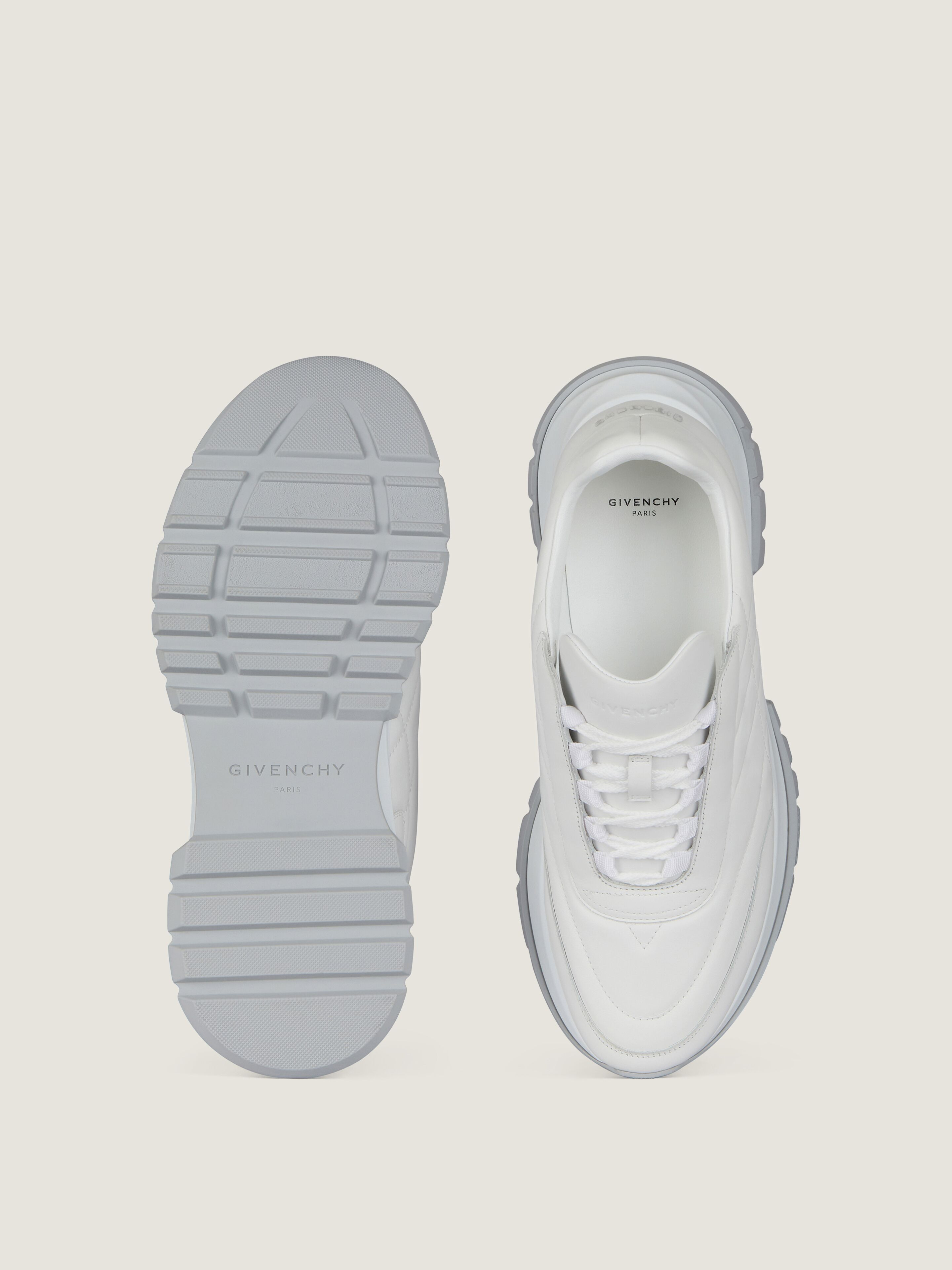 TRAINERS SNEAKERS IN SHINY PADDED LEATHER - 5