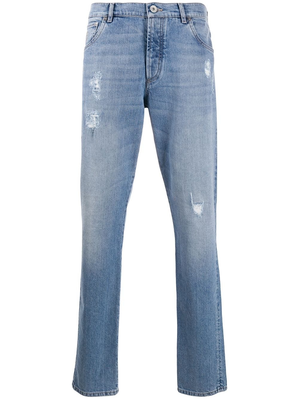 mid-rise straight jeans - 1