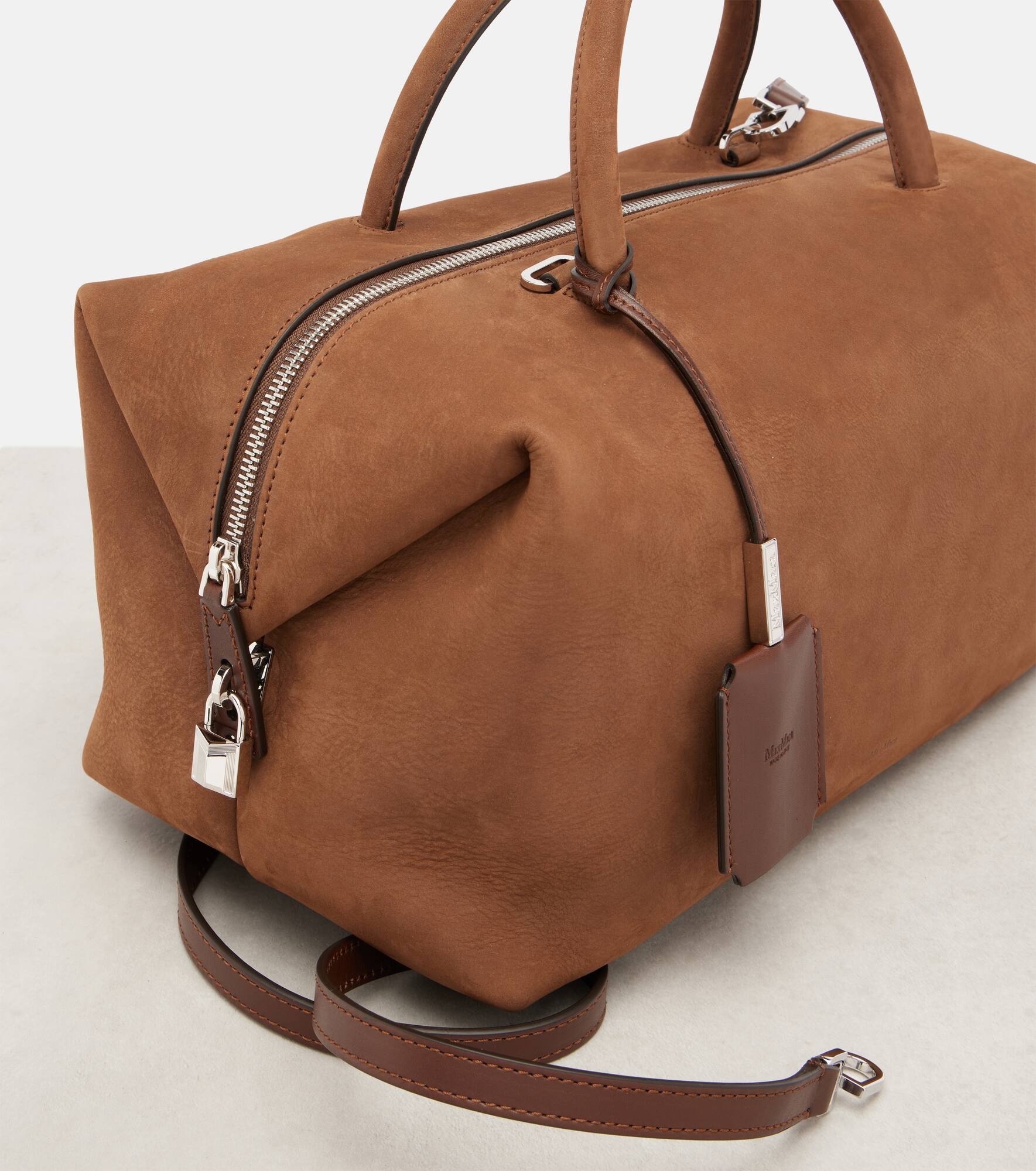 Holdall Medium leather shoulder bag - 7