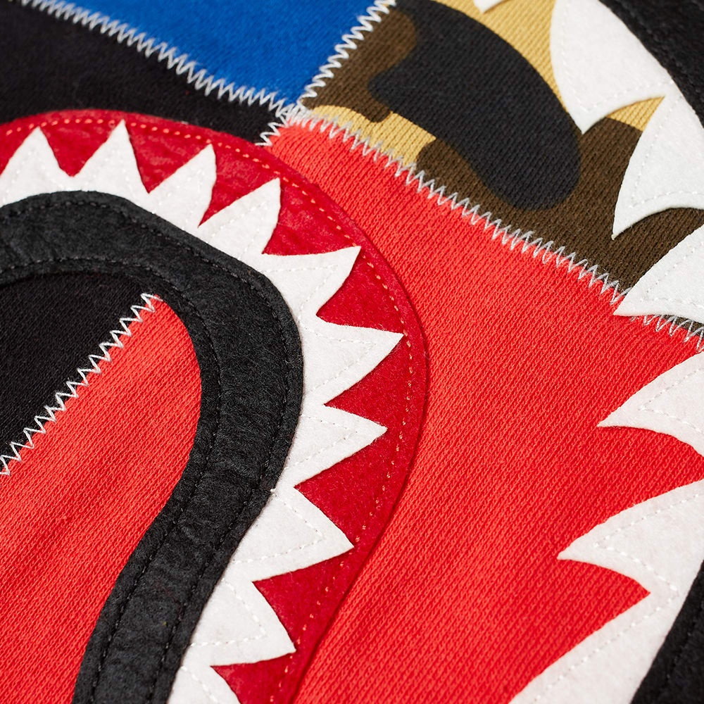 A Bathing Ape Patchwork Shark Wide Crew Sweat - 2