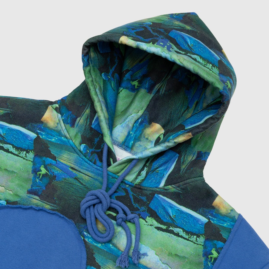 PRINTED SWIRL FLEECE HOODY - 2