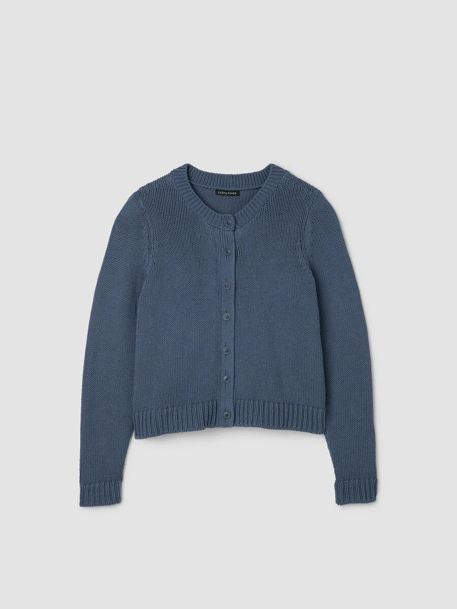 Peruvian Organic Cotton Cord Jersey Cardigan - 1