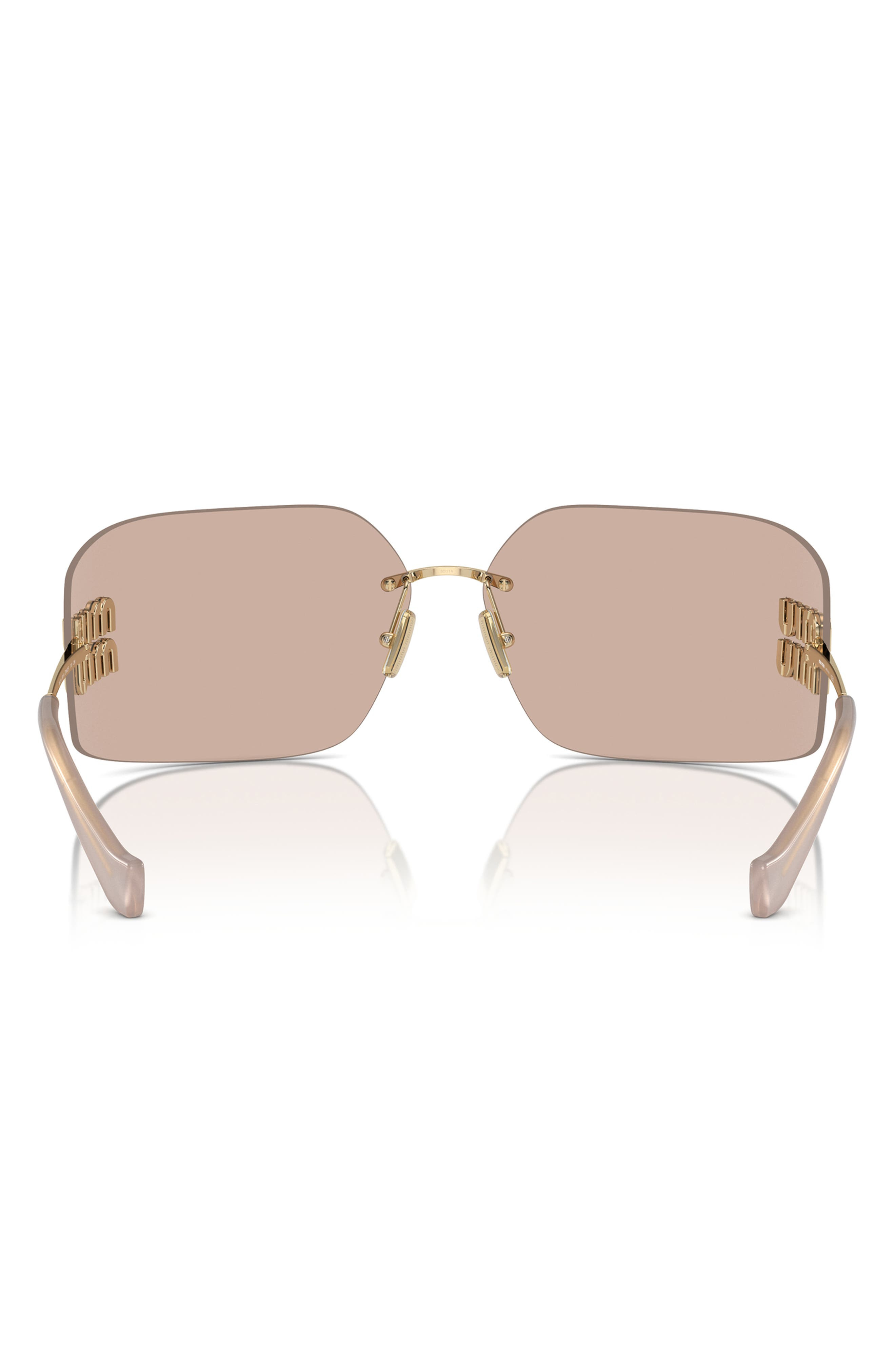 80mm Oversize Irregular Sunglasses - 5