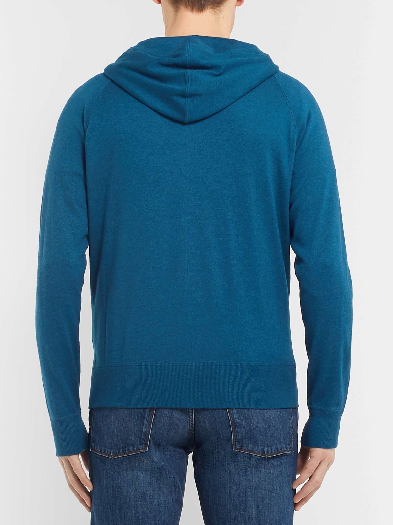 Portland Mélange Cashmere and Silk-Blend Zip-Up Hoodie - 5