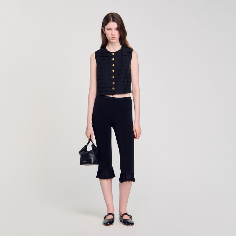 Sandro PLEATED CROP TOP outlook