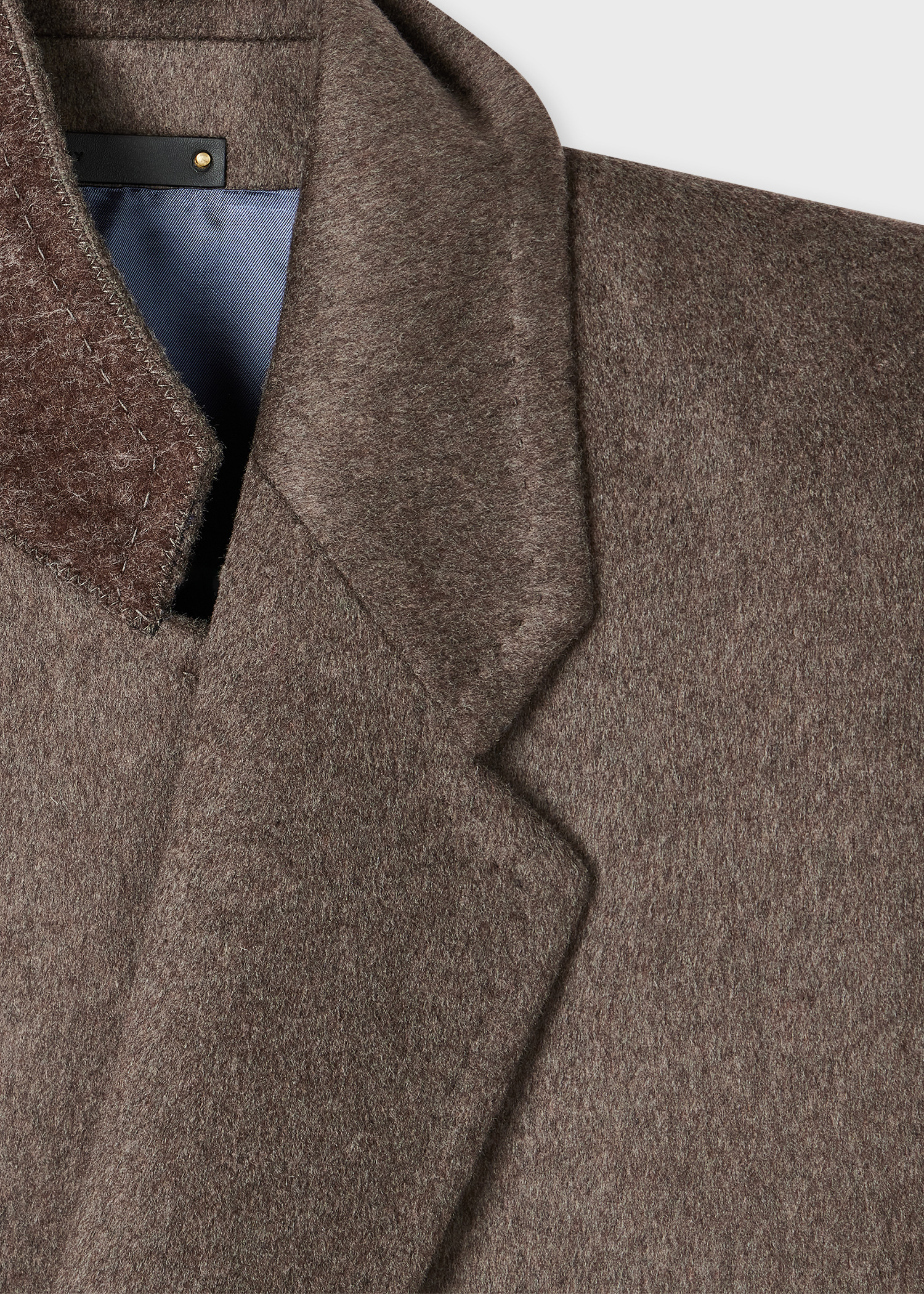 Taupe Wool-Cashmere Overcoat - 2