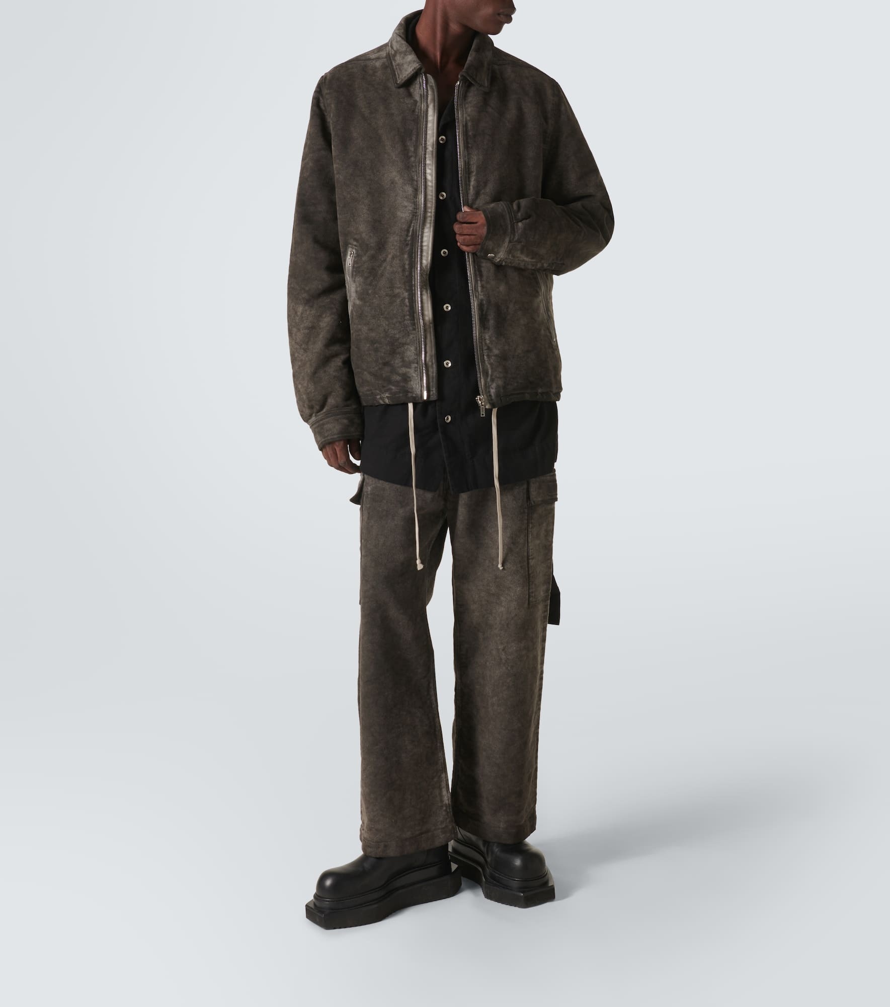 Denim cargo pants - 2