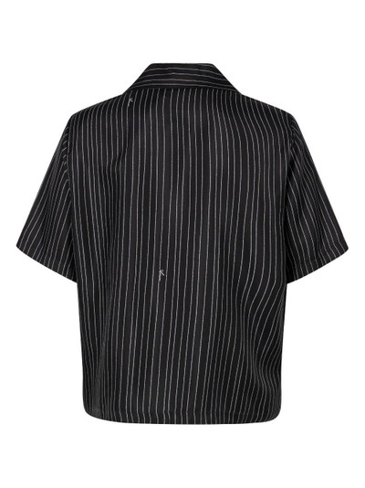 AMIRI Script striped silk shirt outlook