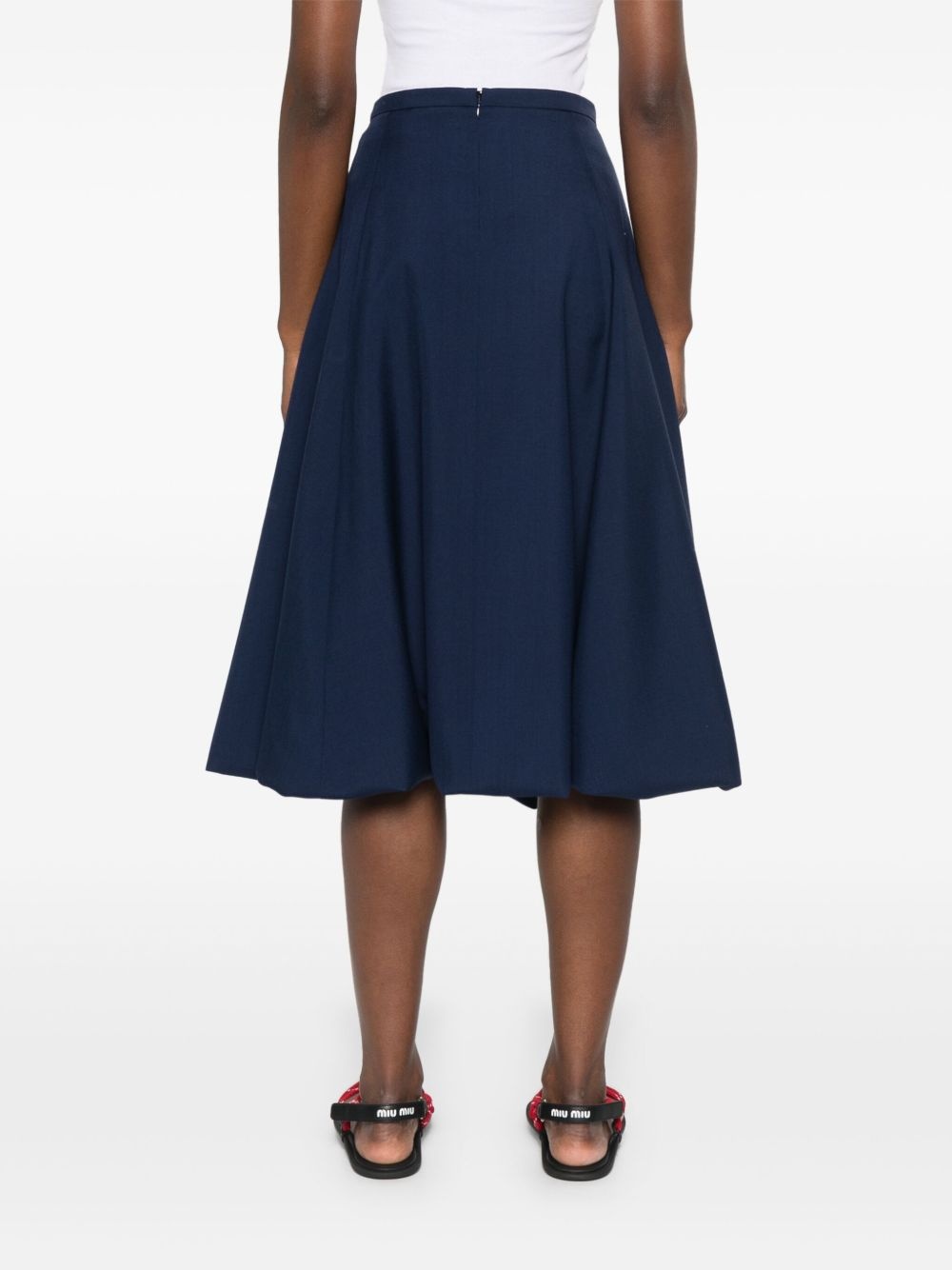 wool midi skirt - 4