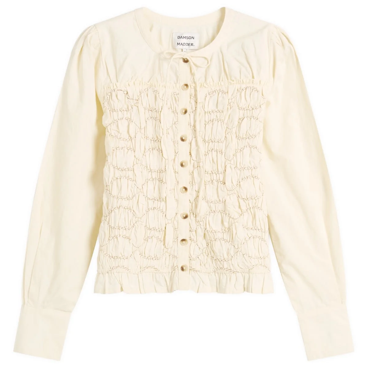 Damson Madder Elliana Smocked Cardigan - 1