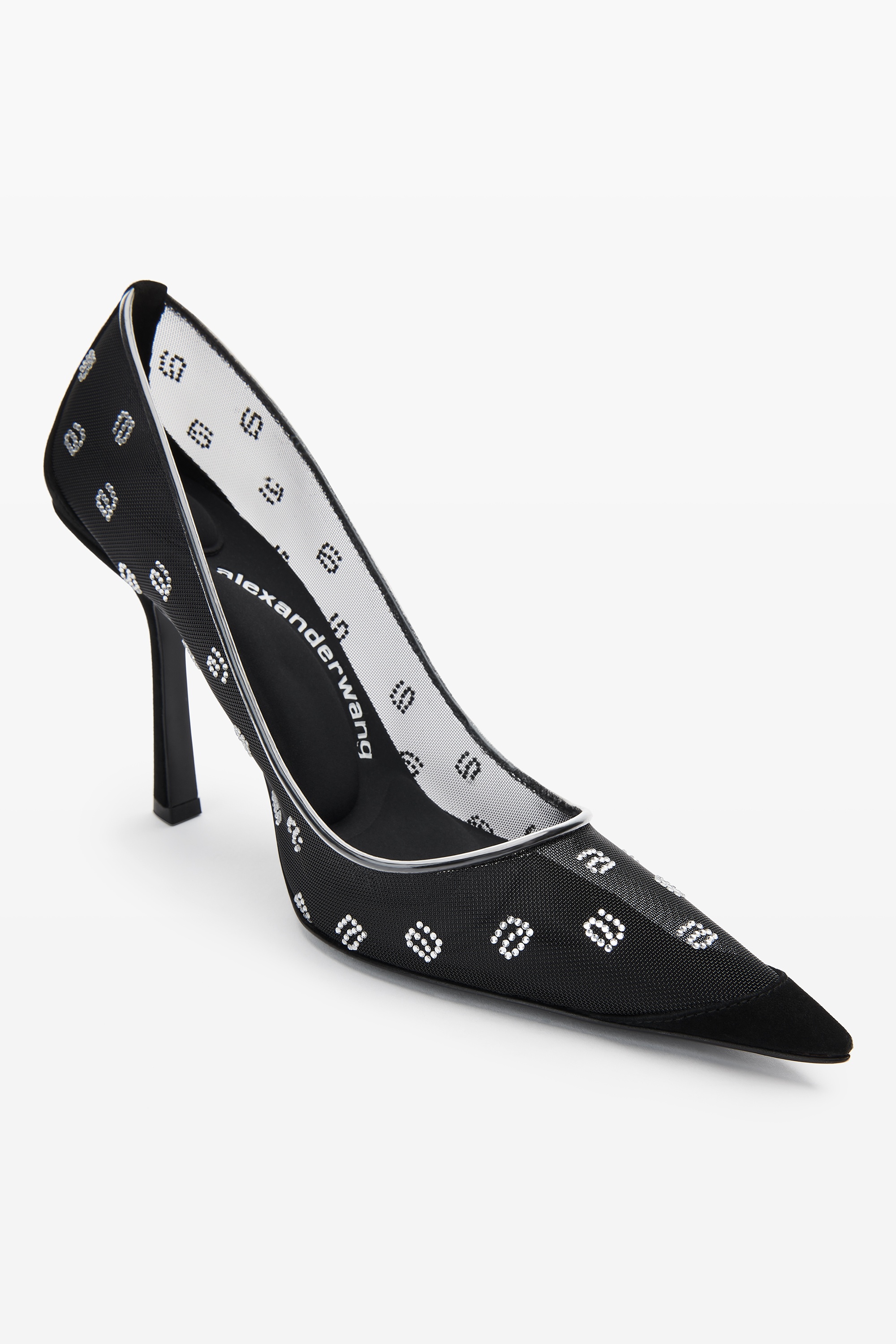 DELPHINE 105 PUMP IN MESH/CRYSTAL - 2