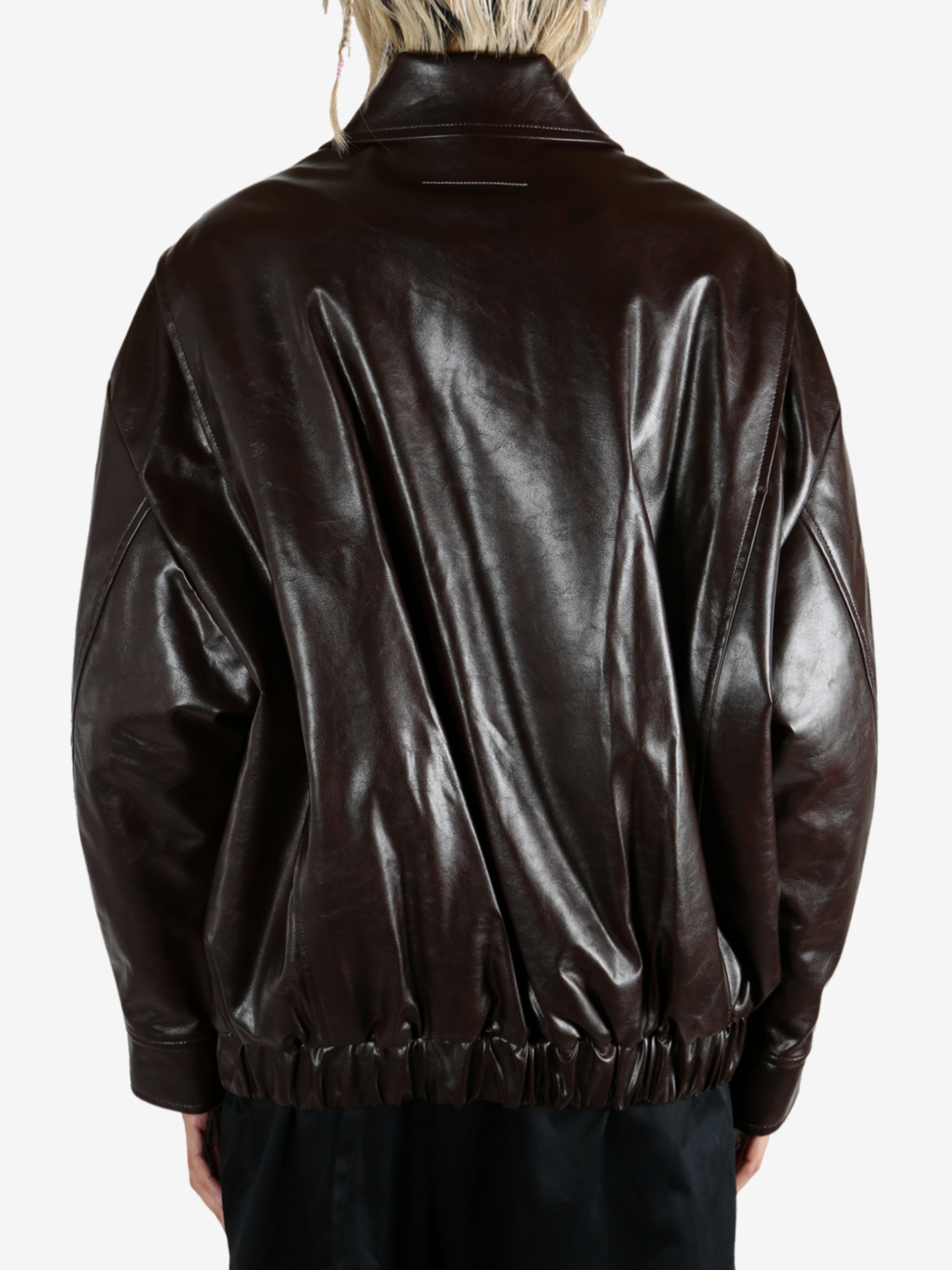 MM6 Maison Margiela - Women Faux Leather Jacket - 3