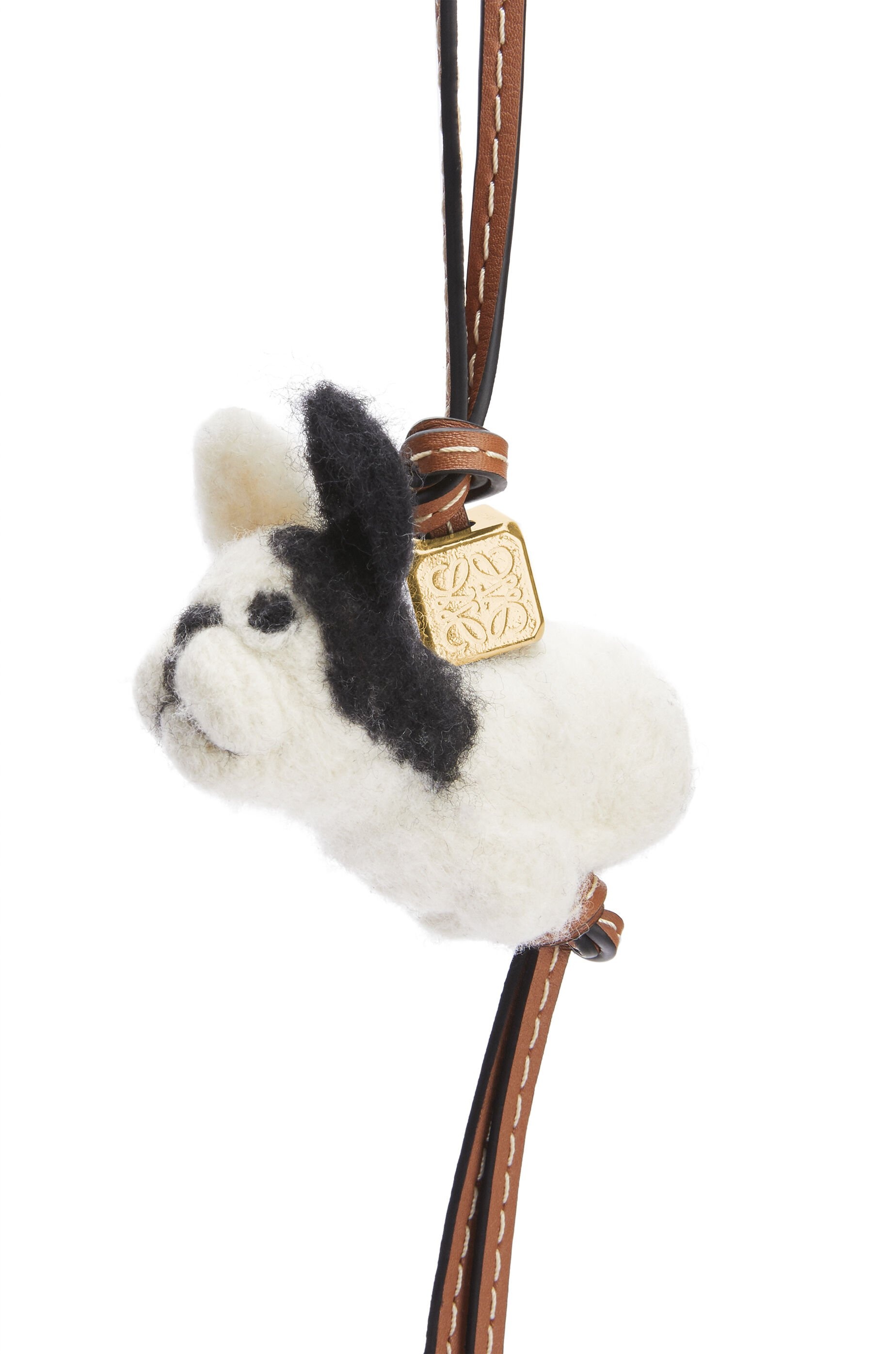 Puppy charm in felt and calfskin - 3