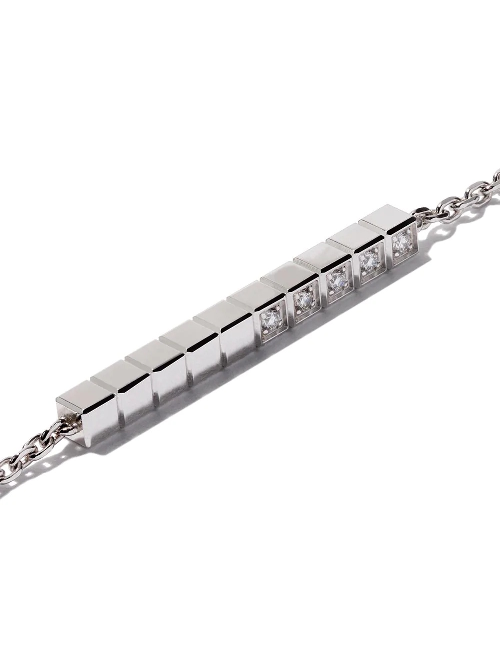 18kt white gold Ice Cube Pure diamond bracelet - 4