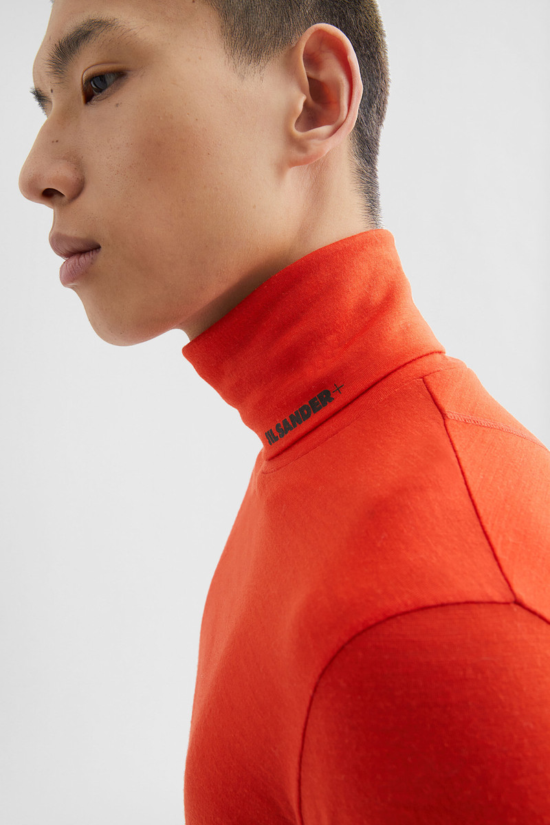 Lightweight Wool Blend High-Neck T-Shirt 5