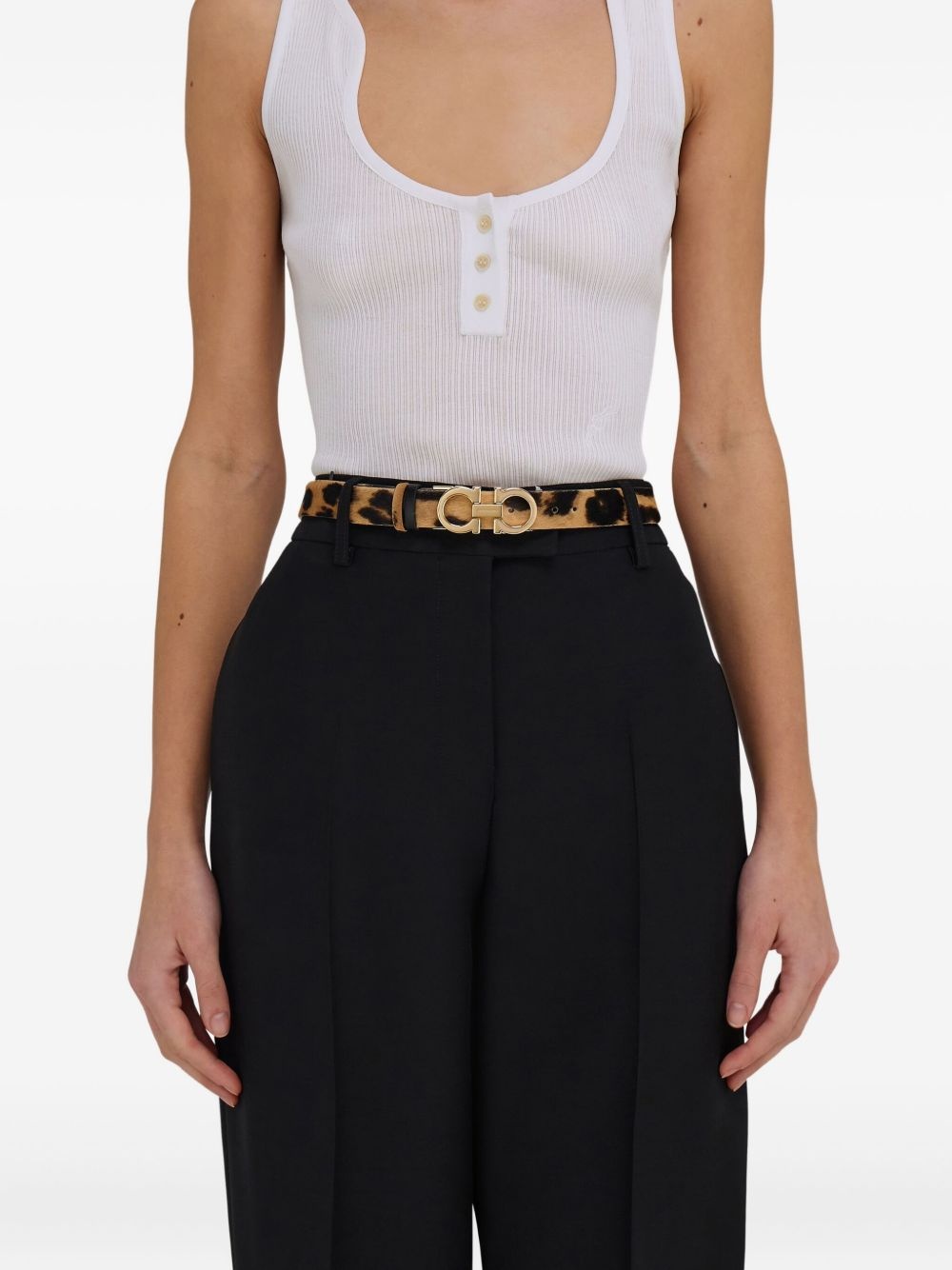 adjustable Gancini belt - 4