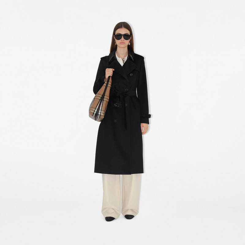 Burberry Long Cashmere Kensington Trench Coat outlook