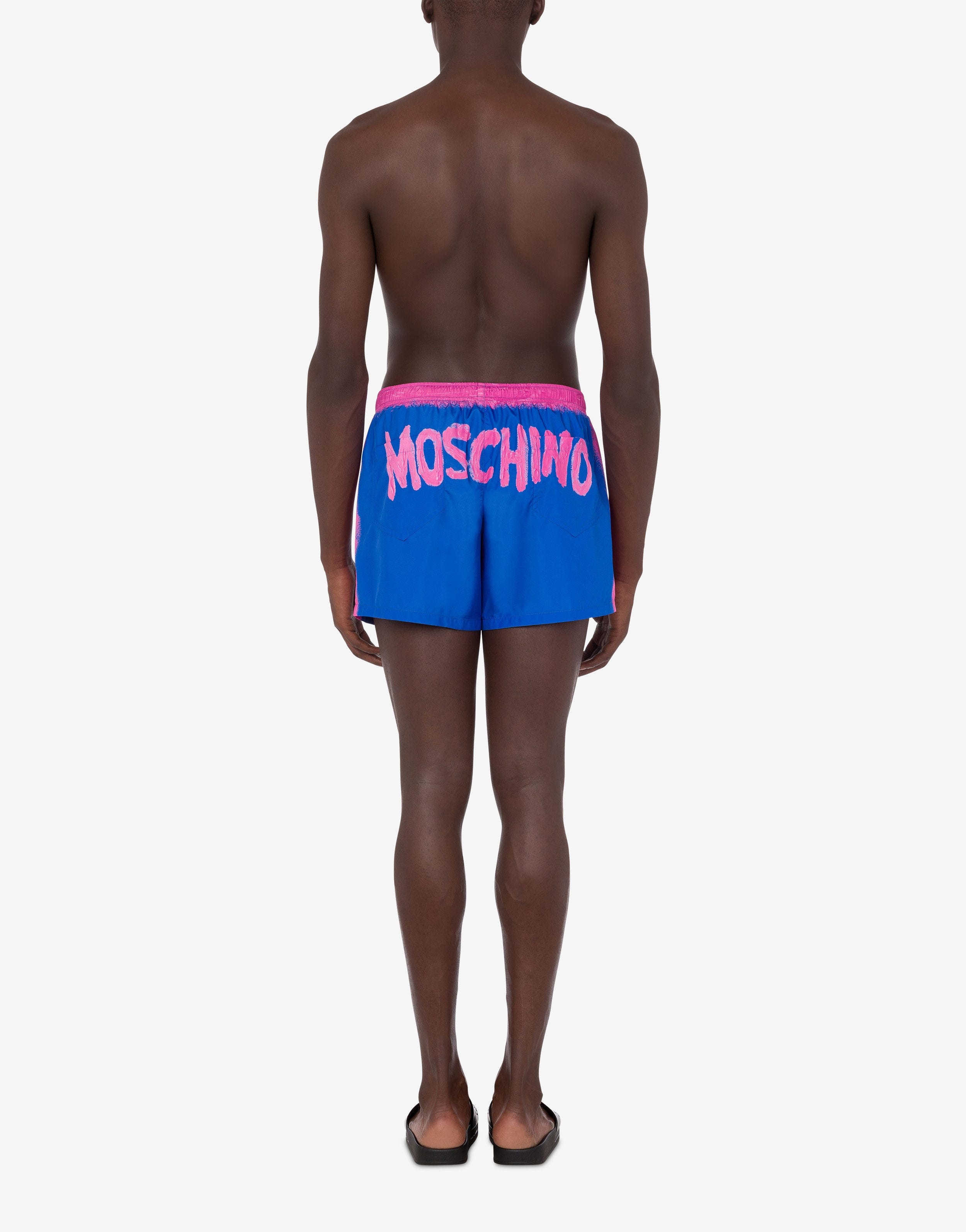 MOSCHINO PAINT NYLON SWIM TRUNKS - 3