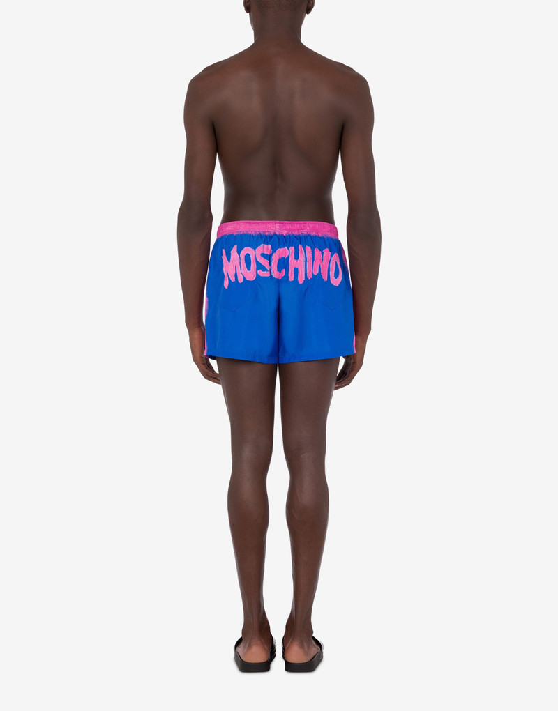 MOSCHINO PAINT NYLON SWIM TRUNKS 3