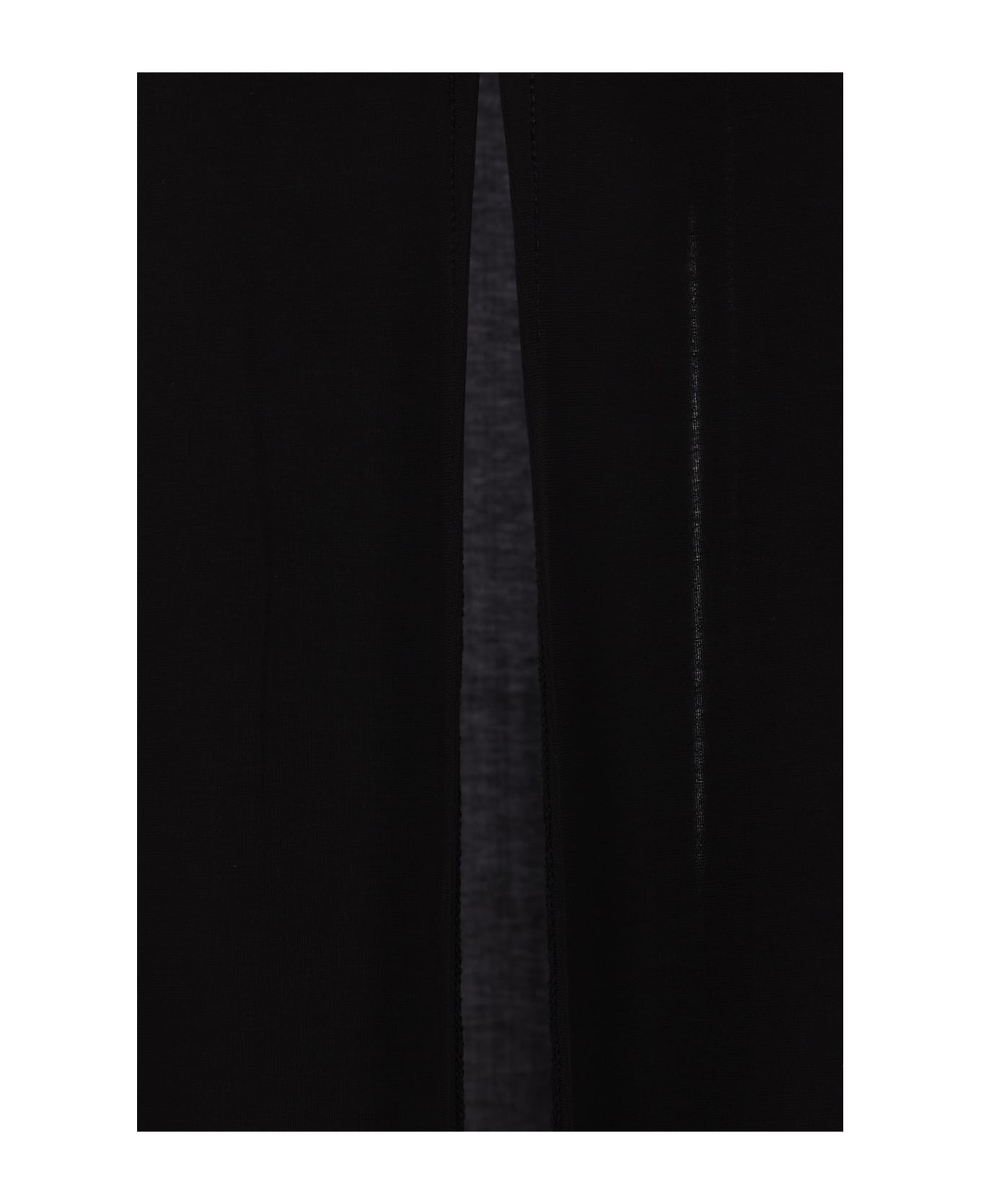 Jersey Long Skirt With Eyelets - 4