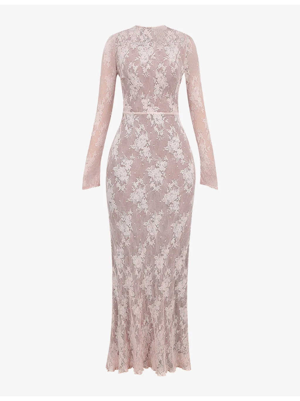 Isoline long-sleeved lace maxi dress - 1