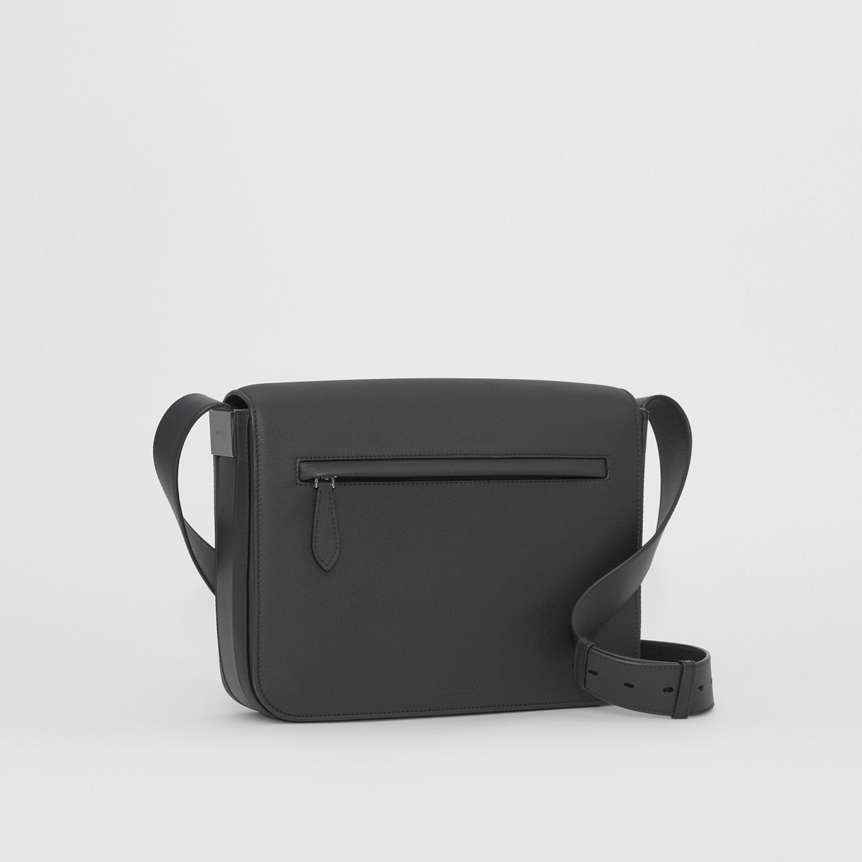 Small Grainy Leather Messenger Bag - 7