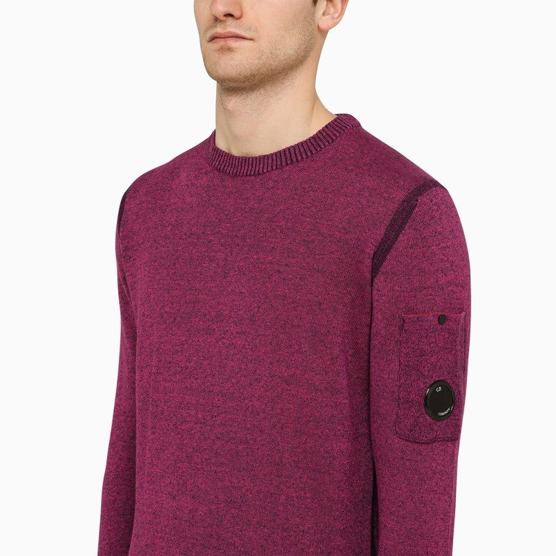 C.P. Company Red Linen-Blend Crew-Neck Sweater Men - 4