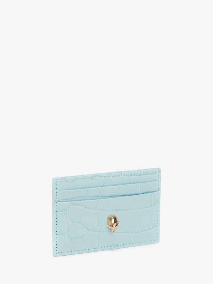 Skull Card Holder in Light Blue - 2