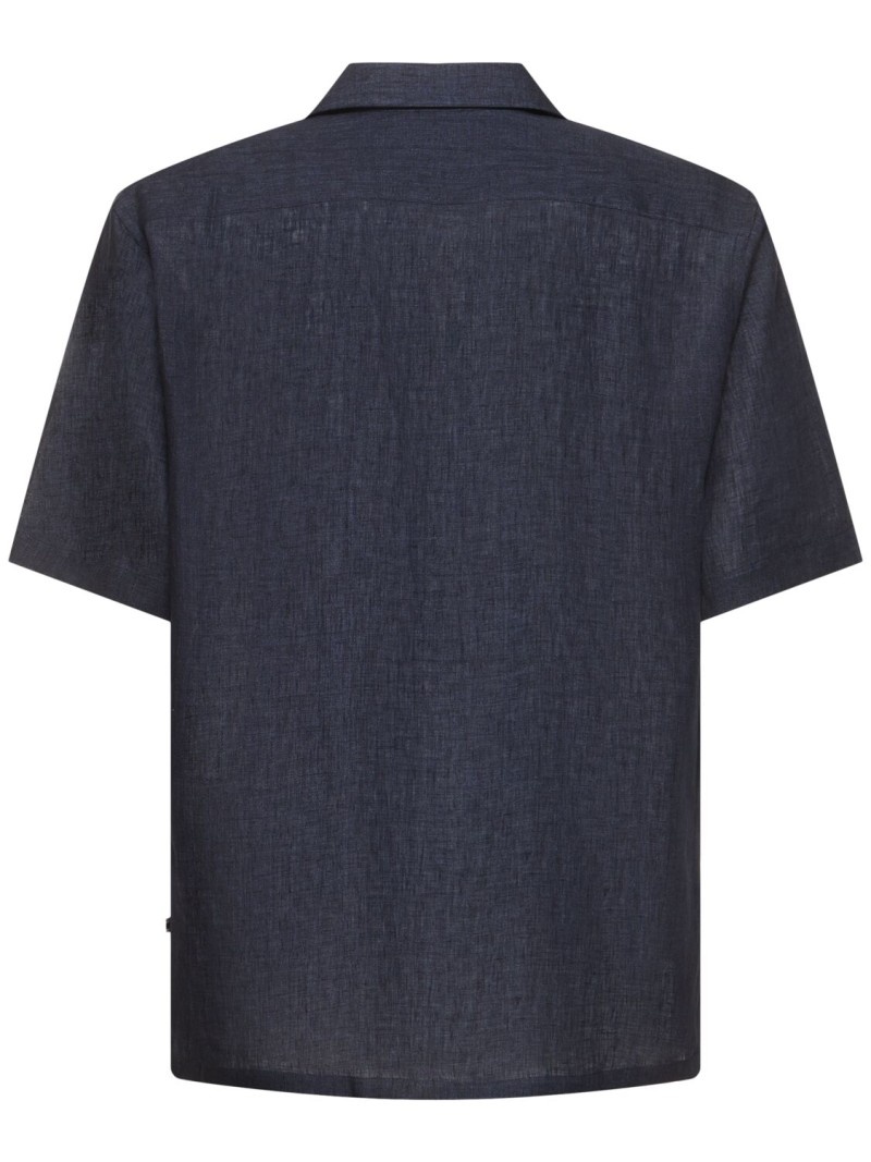 Short sleeve linen shirt - 5