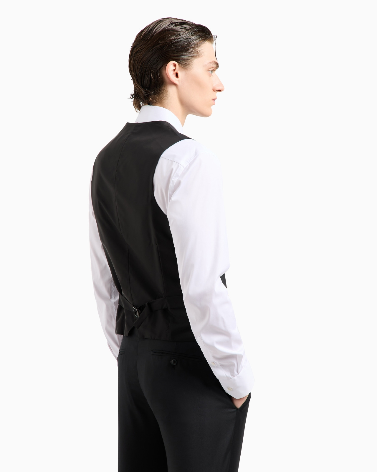 Single-breasted waistcoat in virgin wool - 3