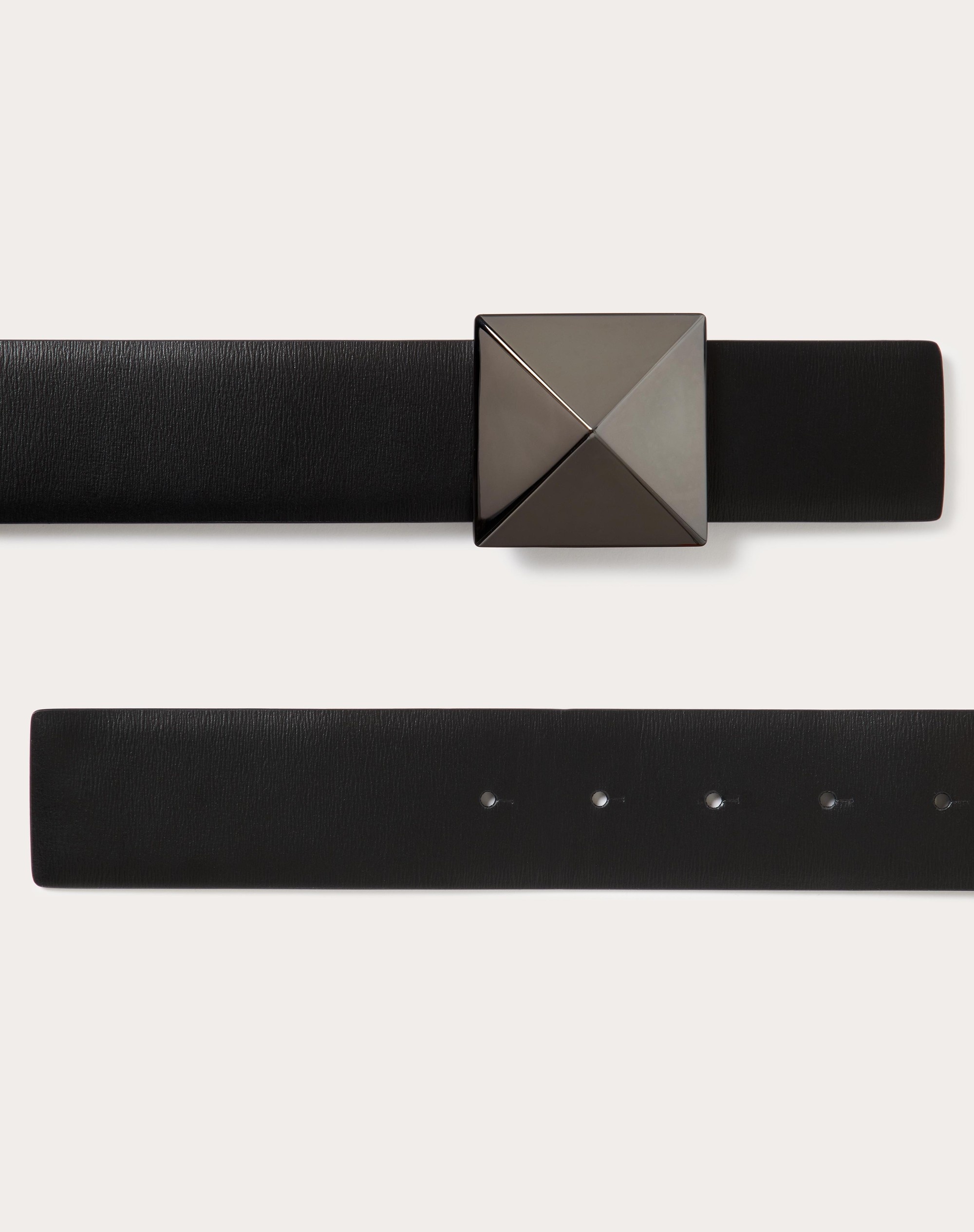 ONE STUD SHINY CALFSKIN BELT 40MM - 3