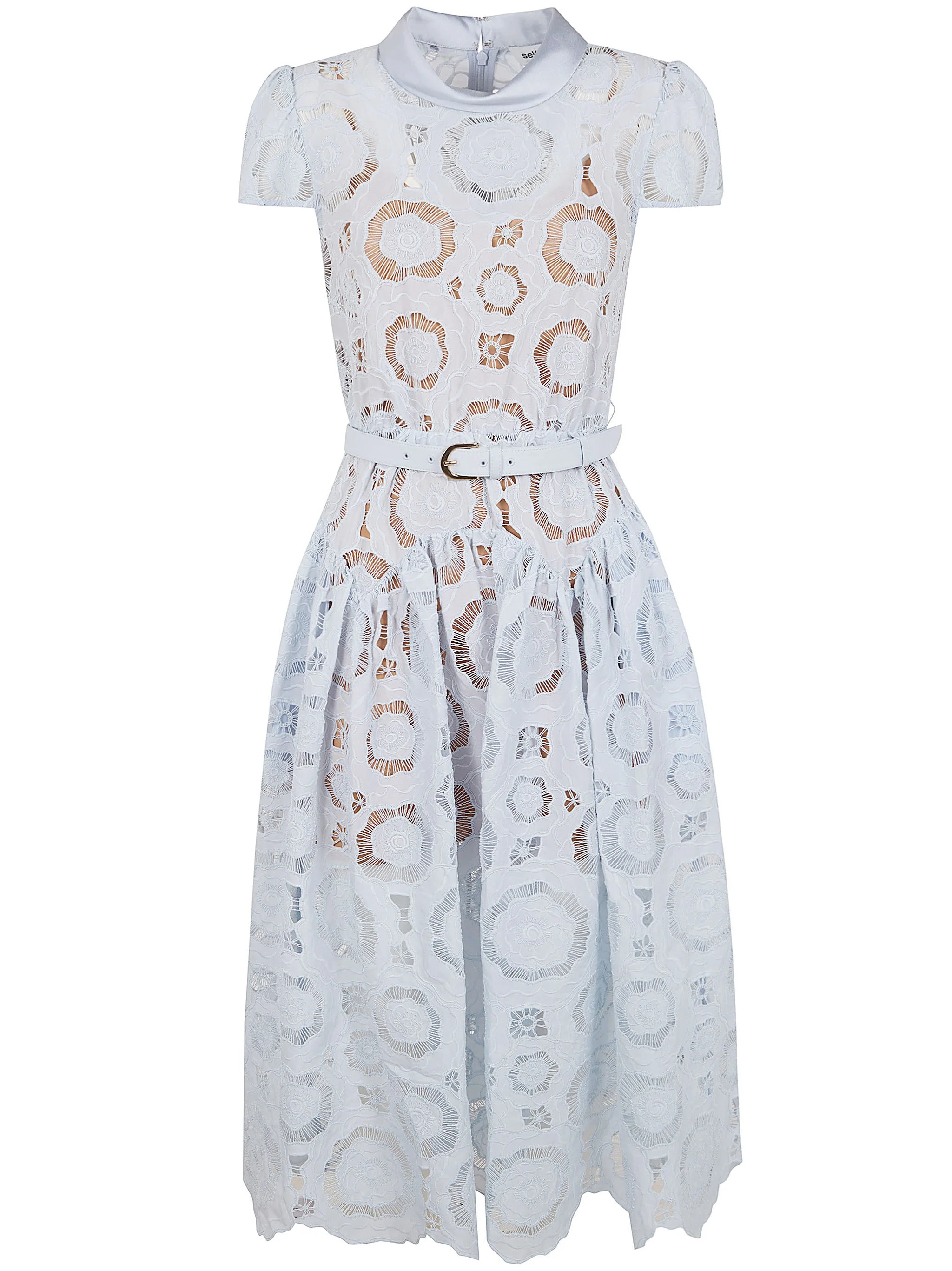 Floral Lace Midi Dress - 1