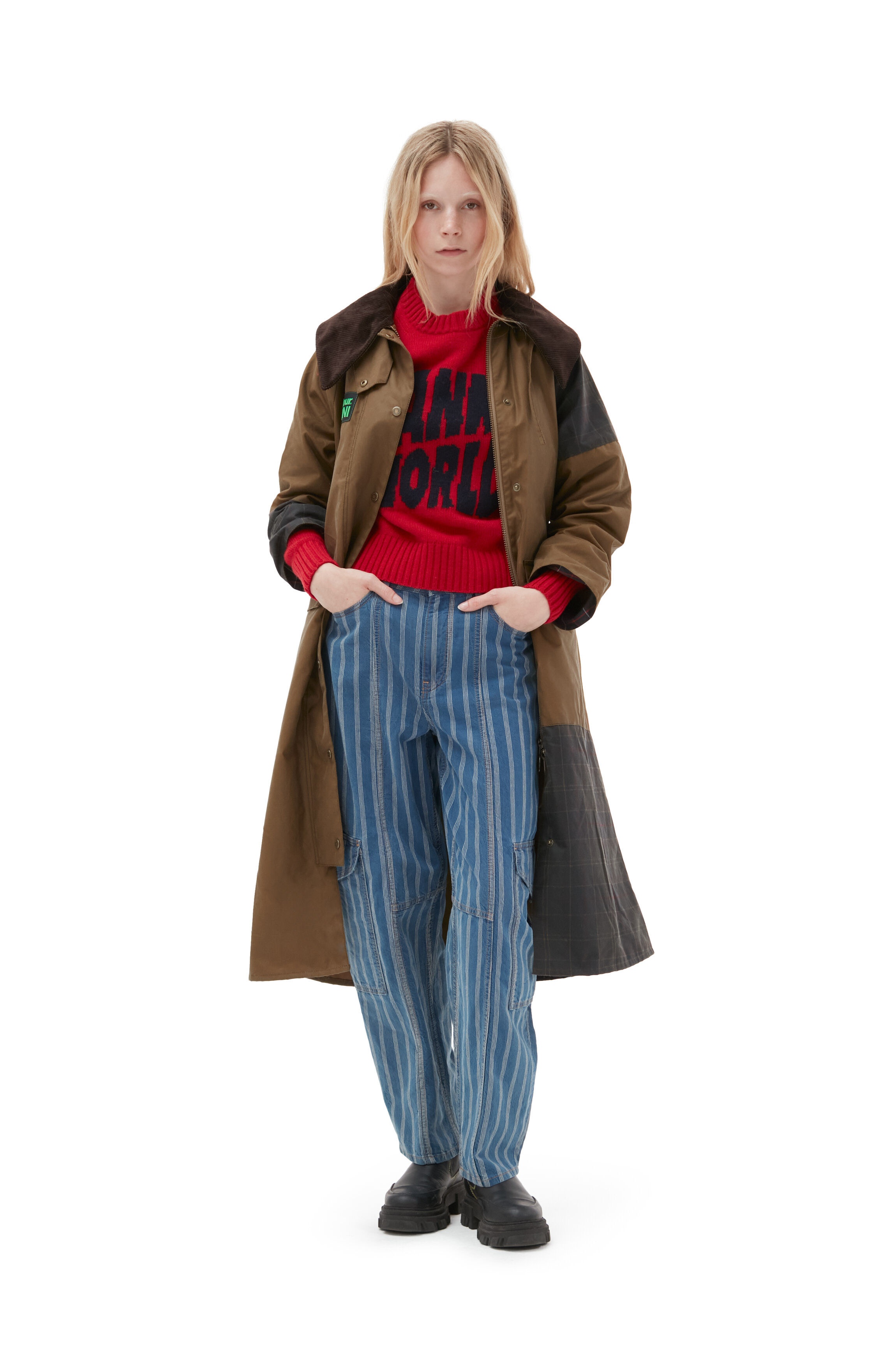 GANNI X BARBOUR BURGHLEY COAT - 11