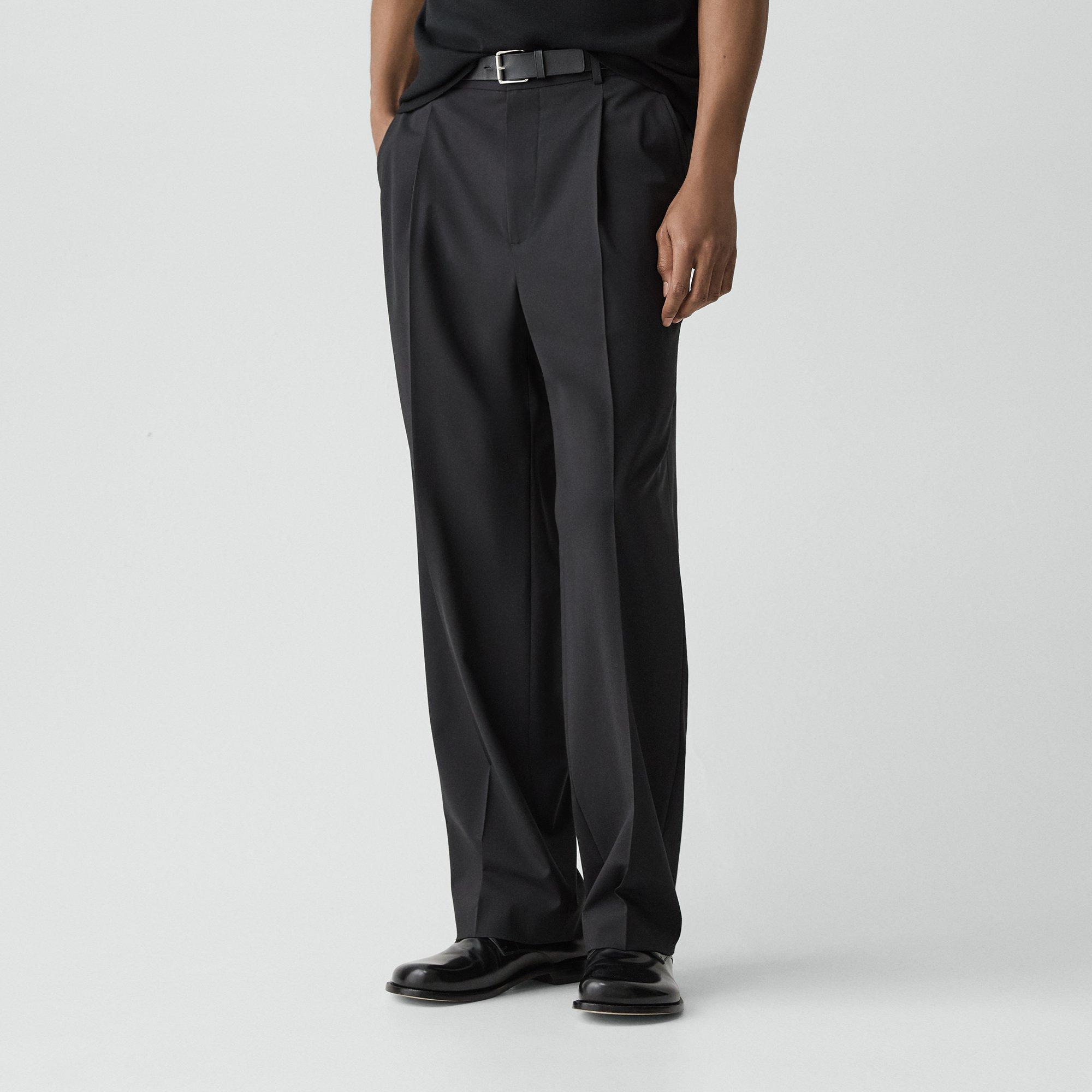 Relaxed Pleat Pant in Stretch Wool - 5