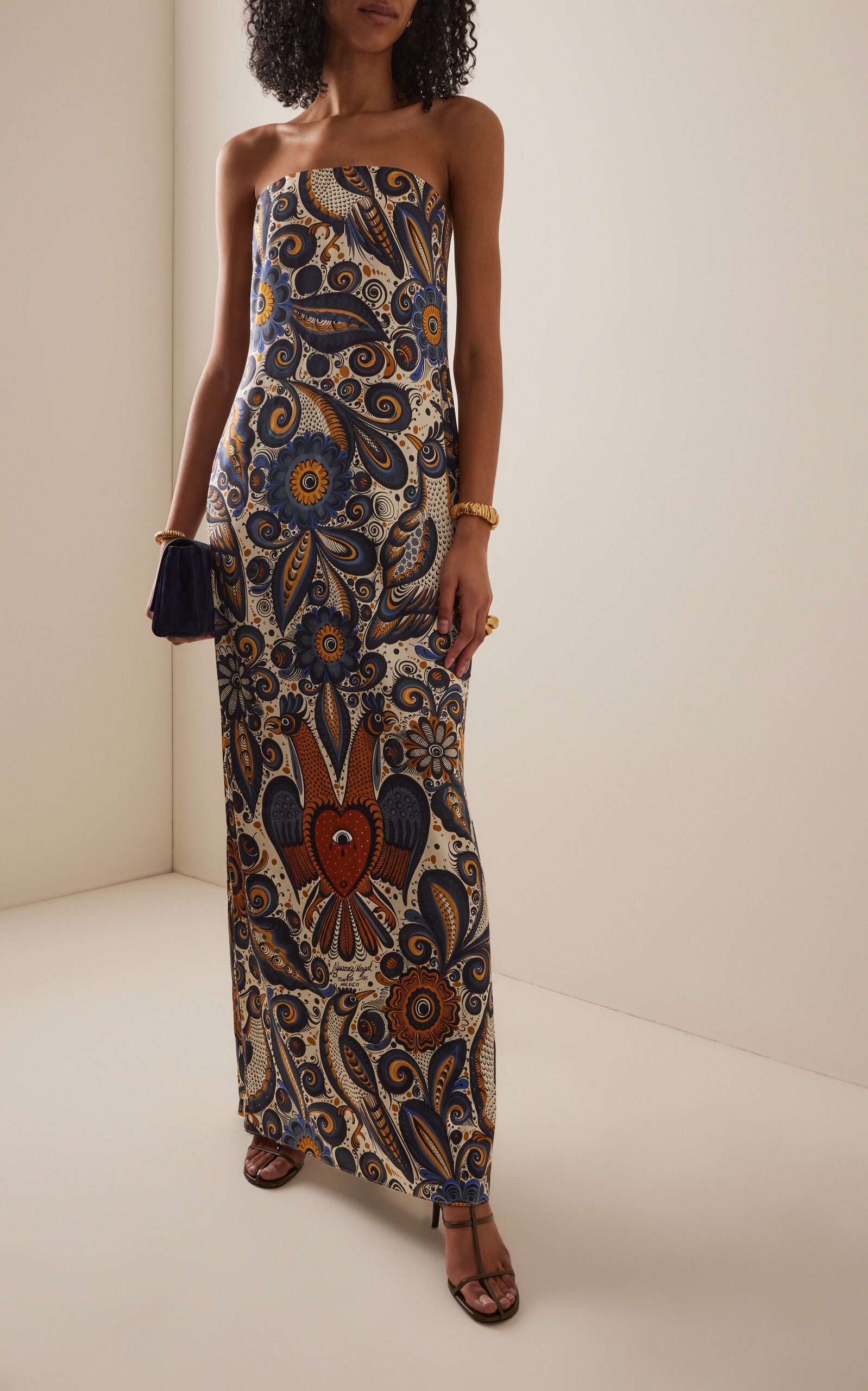 Exclusive Jose de Jesus Silk Dress multi - 3