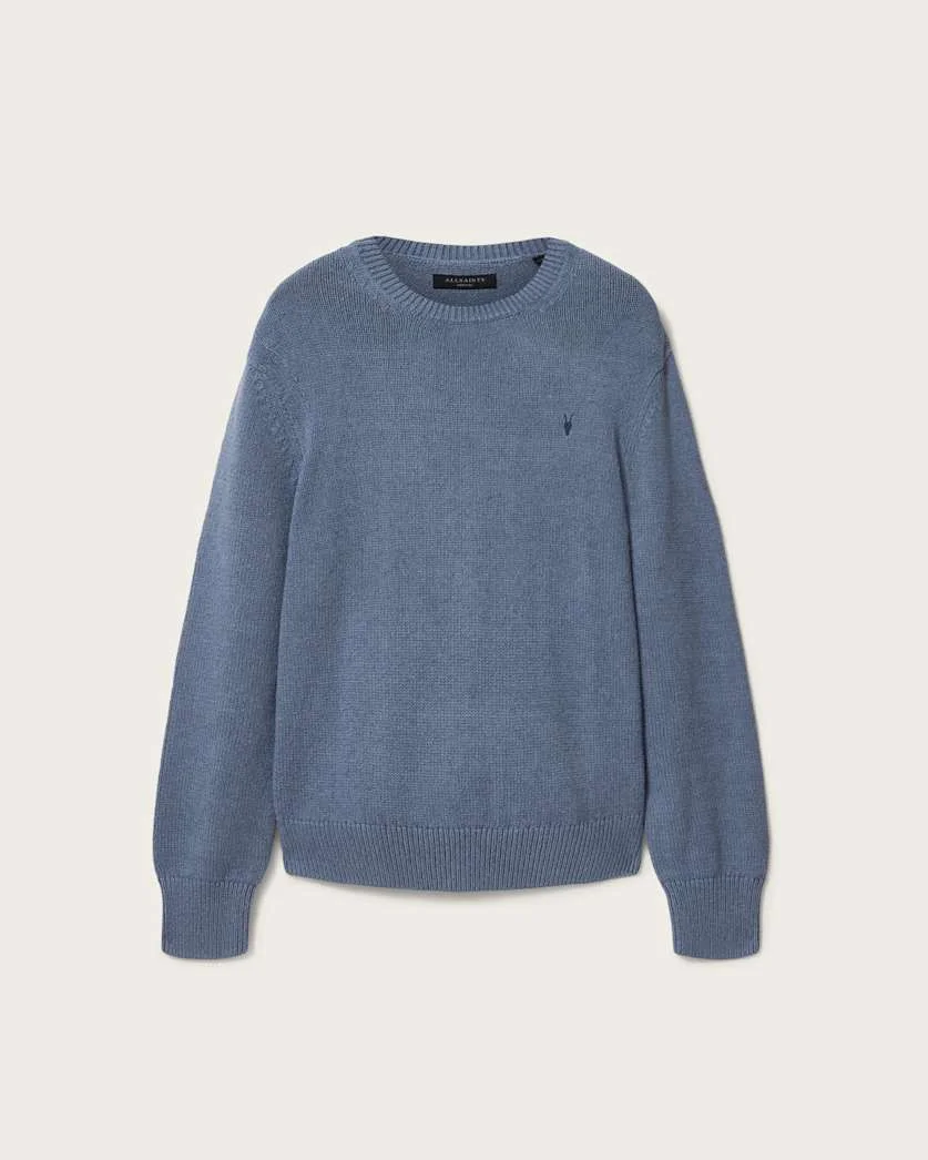 ICONIC OVERSIZED COTTON CREW NECK SWEATER - 1