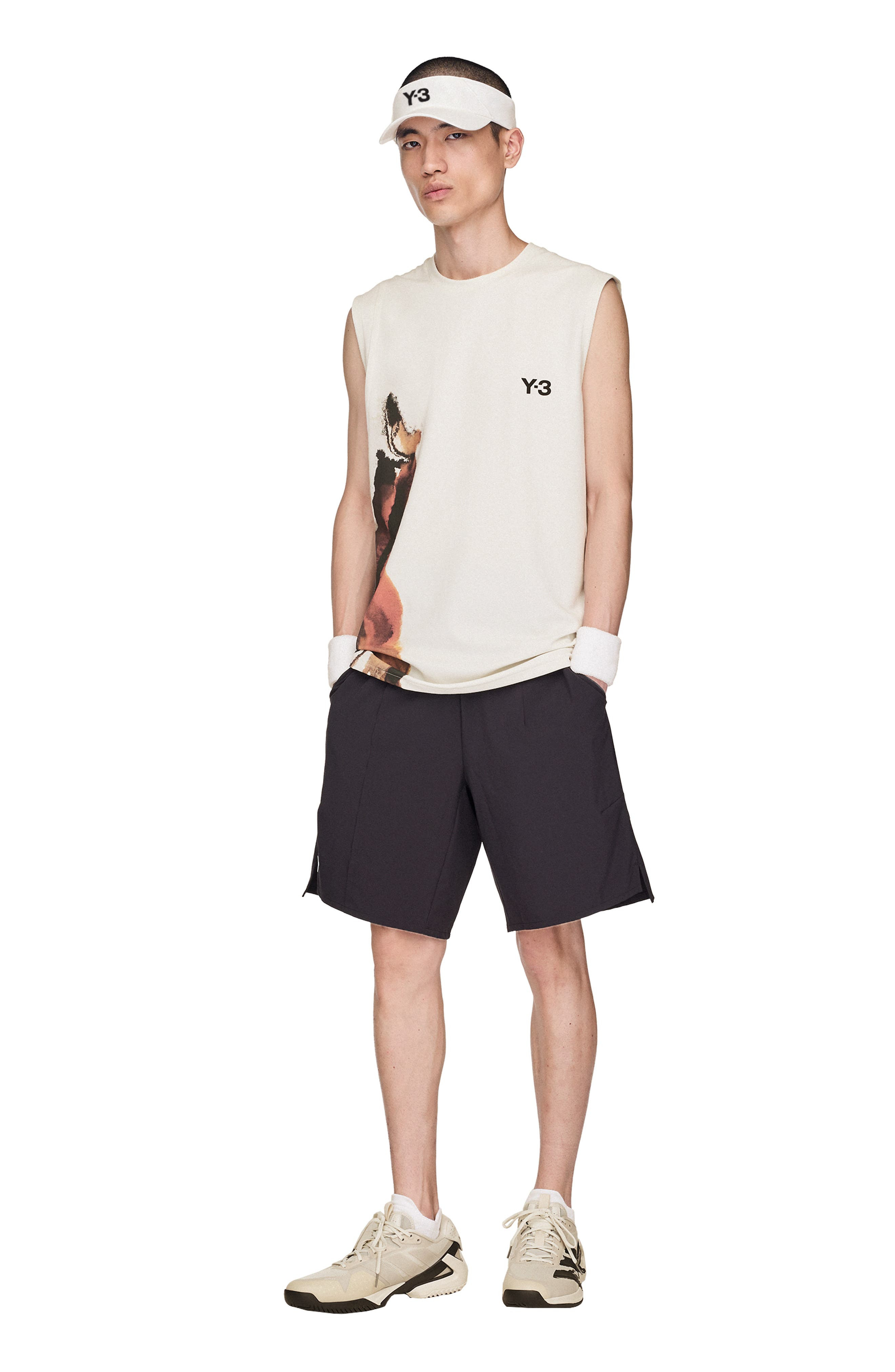 adidas Y-3 Climacool Graphic Tank in Orbit Grey at Nordstrom - 7