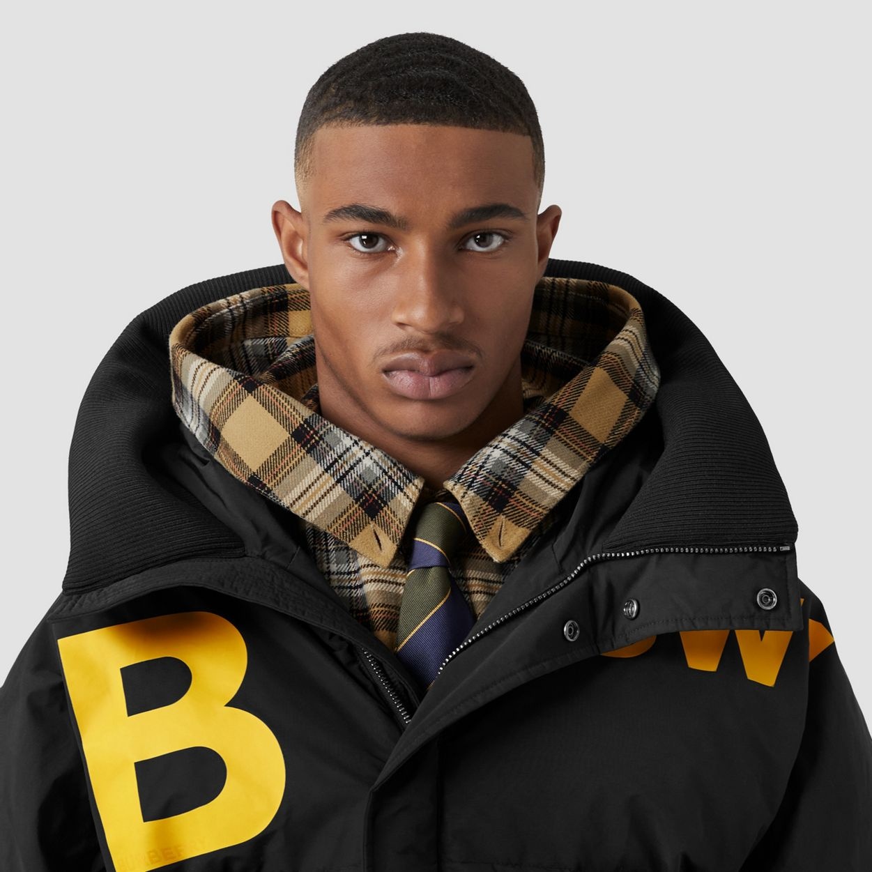 Horseferry Print Nylon Hooded Puffer Jacket - 3