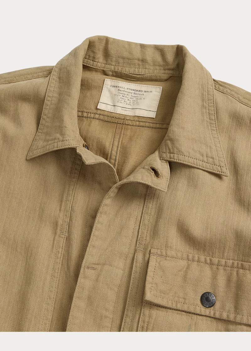 Linen-Cotton Herringbone Twill Coverall 3