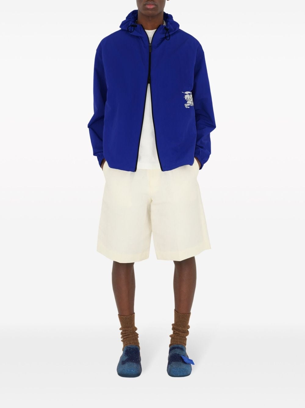 Equestrian Knight-appliquÃ© hooded jacket - 2